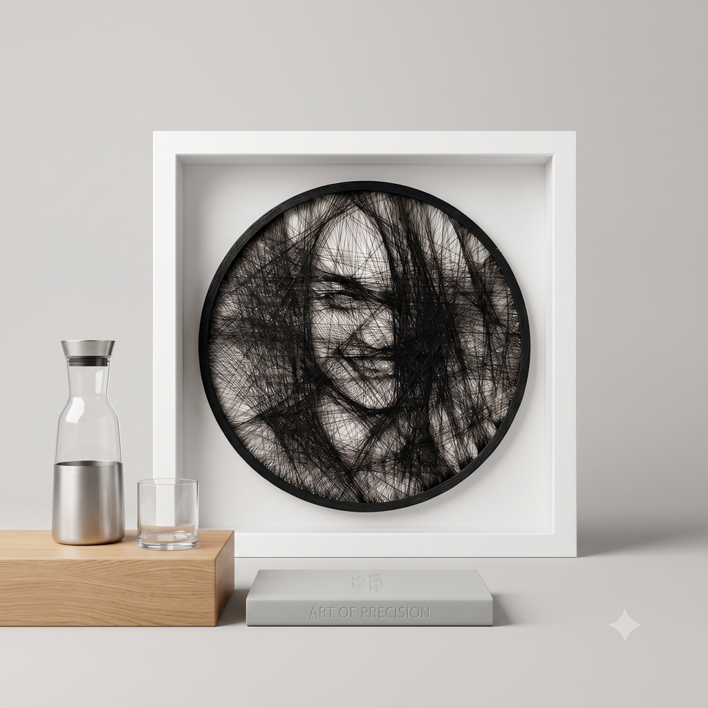 Circular String Art - Portrait
